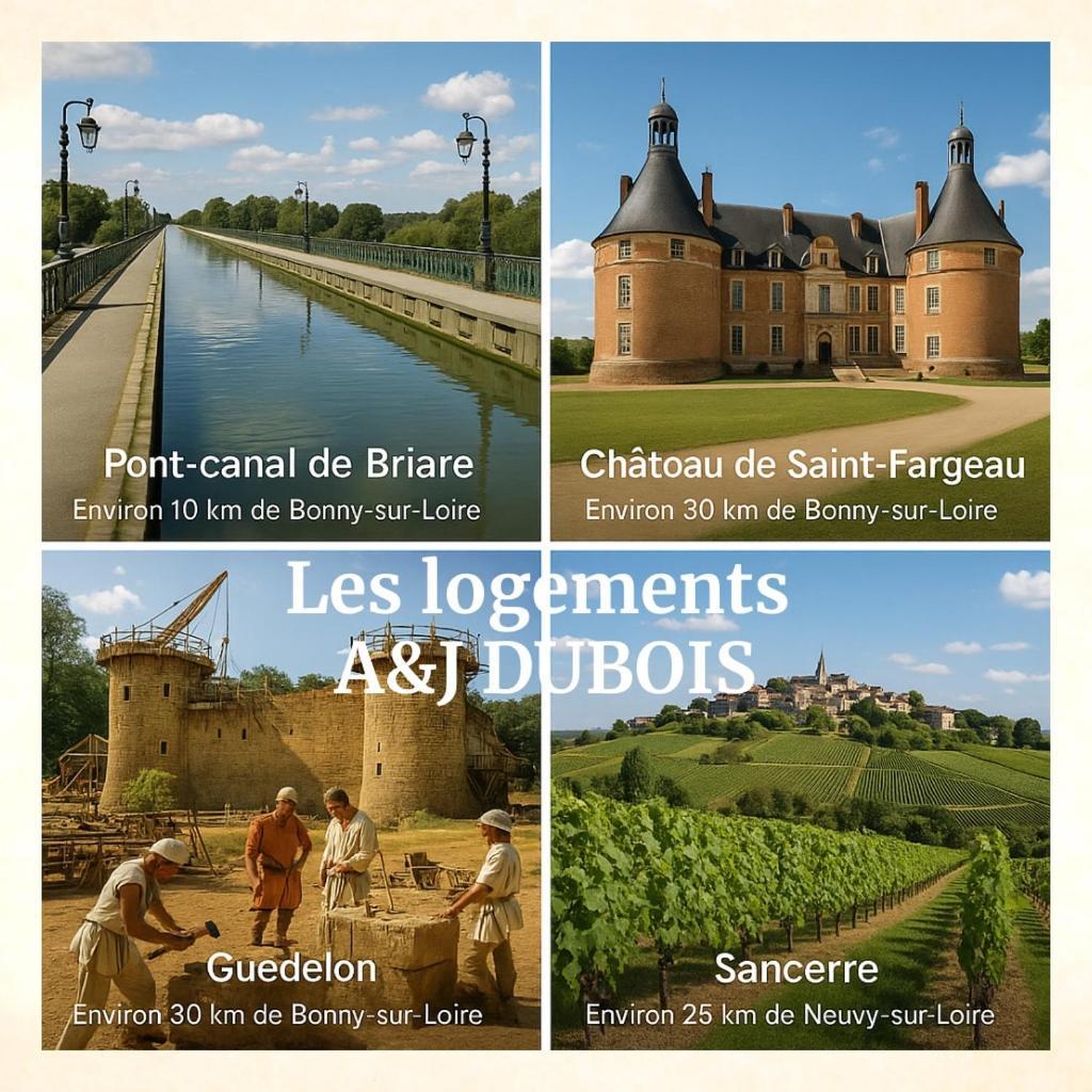 A&Jduplex - Bonny Sur Loire - Chateaux De Guedelon - Pont Canal Exterior foto